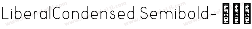 LiberalCondensed Semibold字体转换